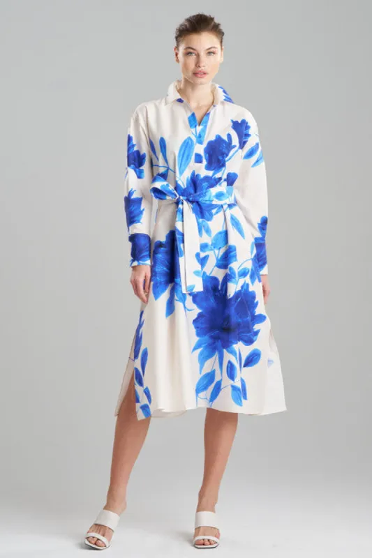 Andora Printed Cotton Poplin Oversized Shirtdress sold by Natori