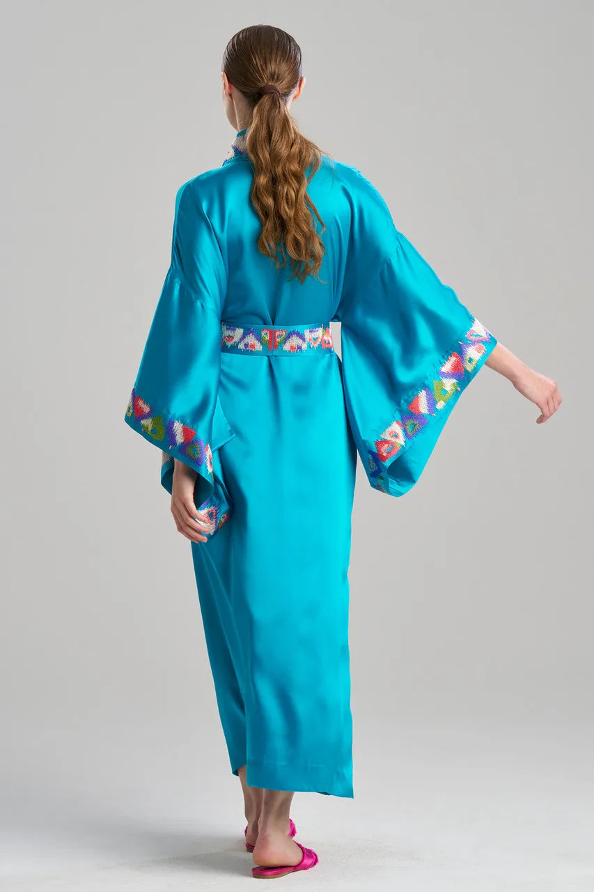 Couture Toulouse Embroidered Drop Sleeve Silk Robe sold by Natori product image thumbnail 4