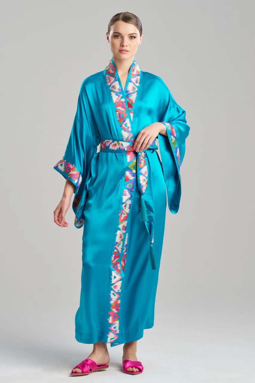 Couture Toulouse Embroidered Drop Sleeve Silk Robe sold by Natori product image thumbnail 3