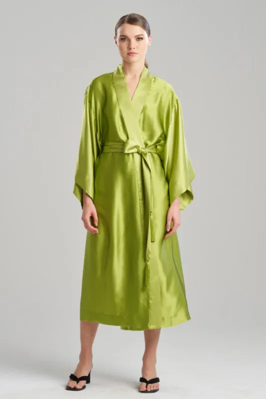 Ink Dragon Silk Robe sold by Natori
