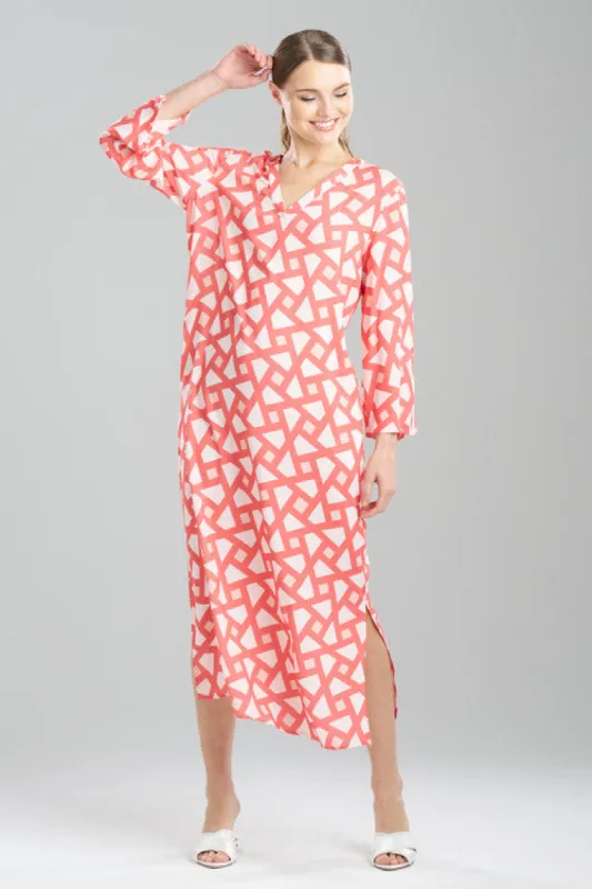 Soho Geo Challis Caftan sold by Natori