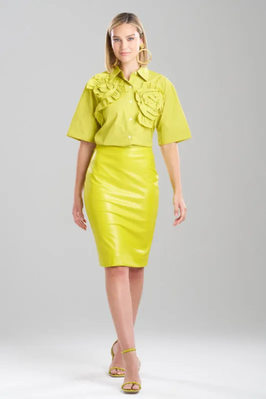 Vegan Luxe Lambskin Skirt sold by Natori