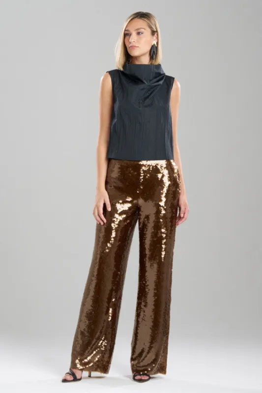 Taffeta Plisse Cowl Top sold by Natori