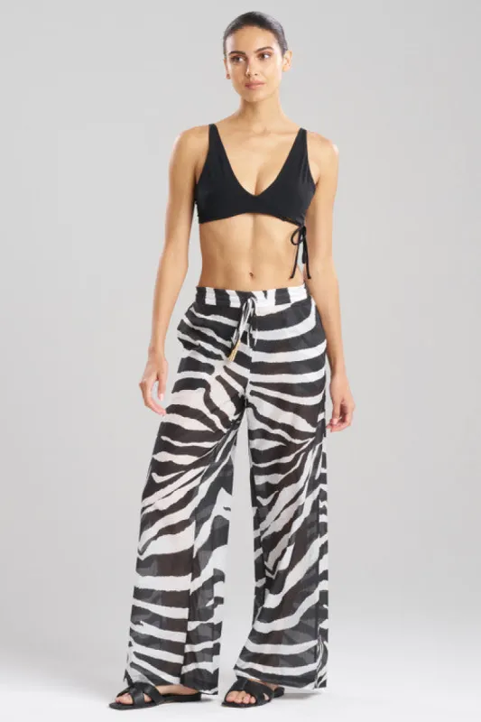Zebra Cotton Silk Sheer Pants sold by Natori