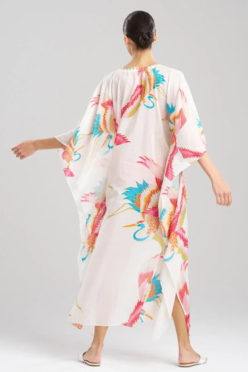 Crane Cotton Silk Sequined Sheer Caftan sold by Natori product image thumbnail 2