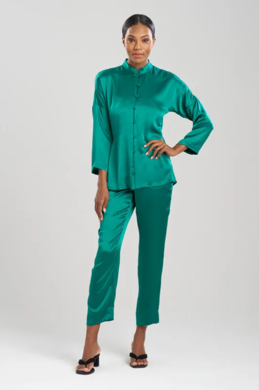 Key Essentials Mandarin Silk Button PJ sold by Natori
