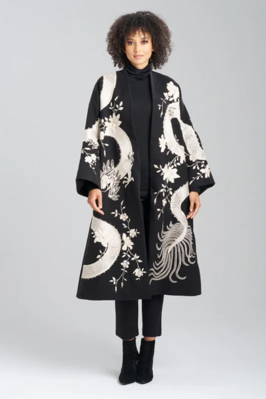 Couture Felt Embroidered Dragon Coat sold by Natori