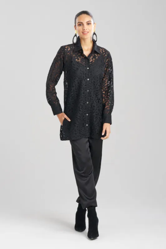 Scroll Lace Shirt sold by Natori