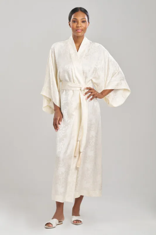 Ines Jacquard Silk Tassel Robe sold by Natori