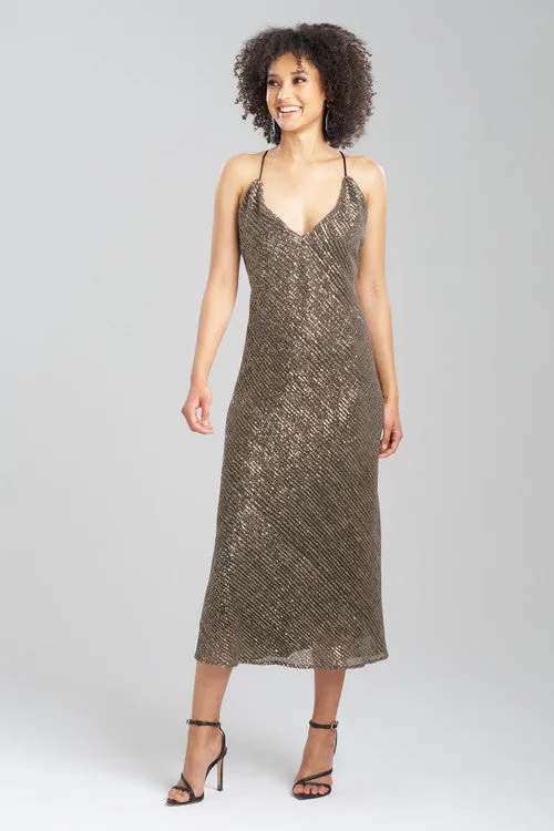 Couture All Over Sequins Open Back Slip Dress sold by Natori