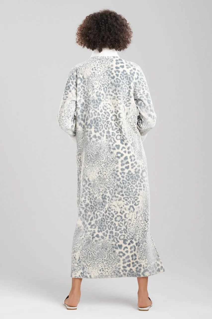 Cashmere Leopard Mandarin Zip Lounger sold by Natori product image thumbnail 3