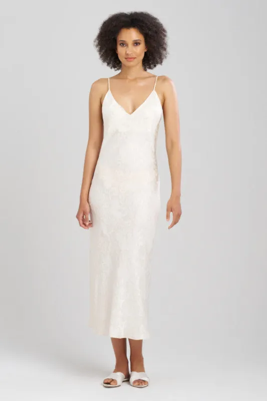 Ines Jacquard Silk Gown sold by Natori