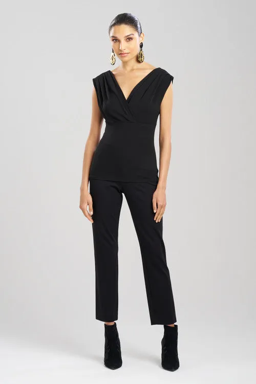 Matte Jersey Off Shoulder Top - Black sold by Natori