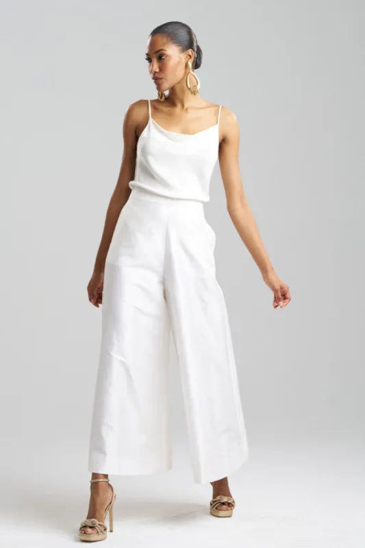 Couture Silk Dupioni Palazzo Ankle Pants sold by Natori