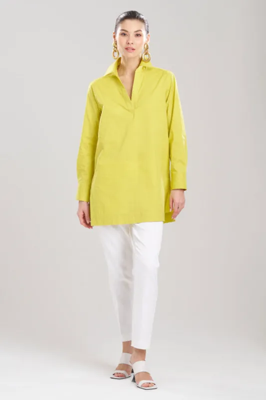 Cotton Poplin Tunic Shirt sold by Natori