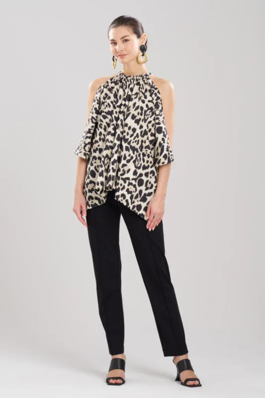 Jaguar Cotton Poplin Handkerchief Top made by Natori