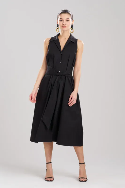 Cotton Poplin Halter Button Down Shirtdress sold by Natori