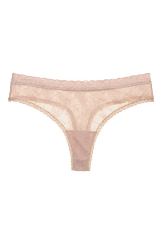 Bliss Allure One-Size Lace Thong sold by Natori