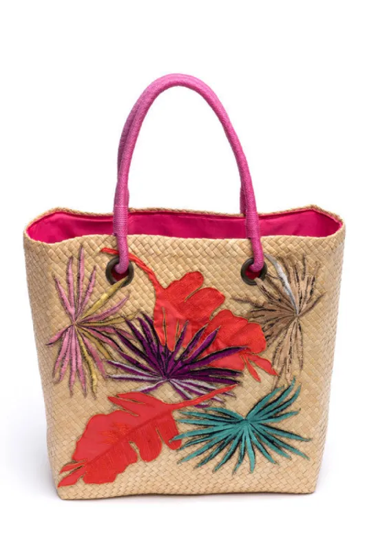 El Nido Embroidered Tote Bag sold by Natori