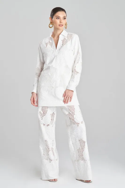 Calado Embroidery Cotton Oversized Top sold by Natori