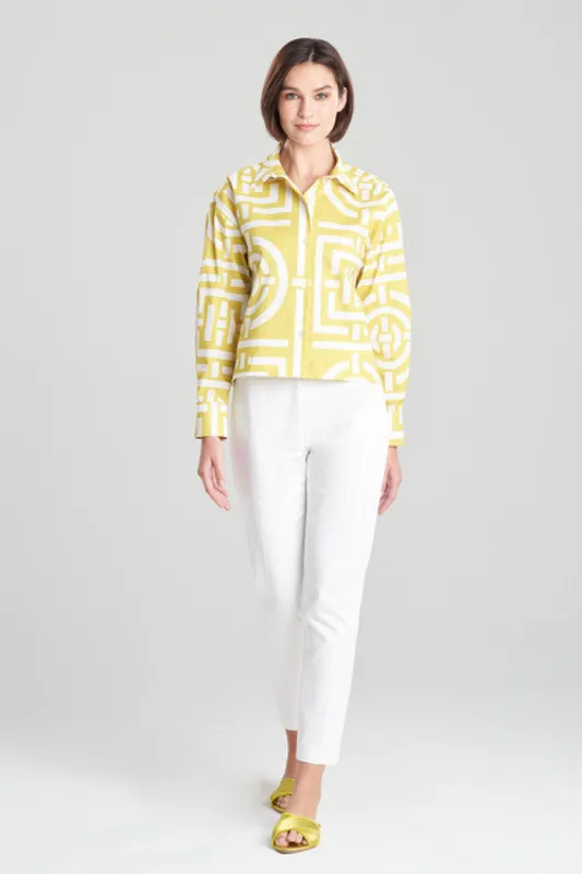 Infinity Cotton Poplin Pleated Top sold by Natori