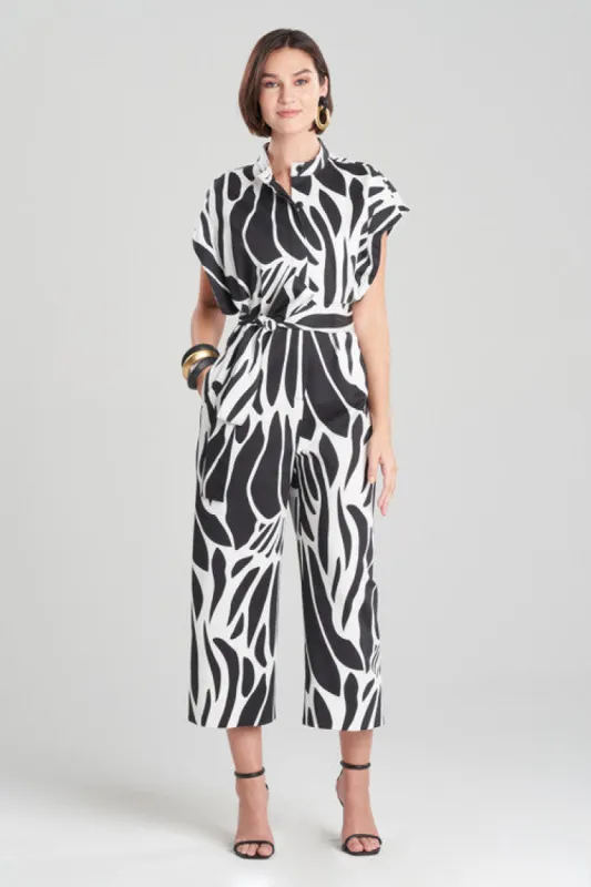 Nagashi Cotton Chino Belted Mandarin Jumpsuit sold by Natori