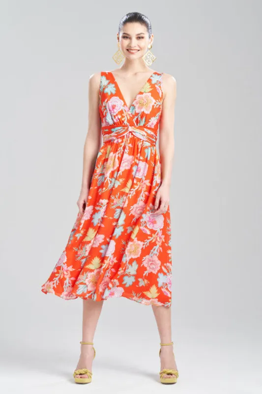 Amanpulo Obi Silk Beaded  Dress sold by Natori