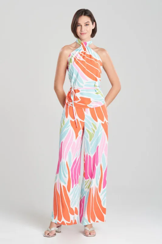 Papillon Getaway Halter Top - bright heather coral sold by Natori