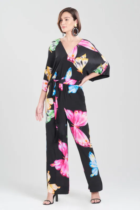 Kyoko Butterfly Beaded Jumpsuit sold by Natori