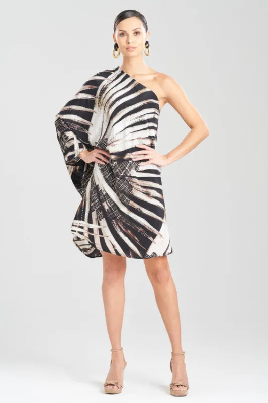 Palawan One Shoulder Beaded Silk Top sold by Natori