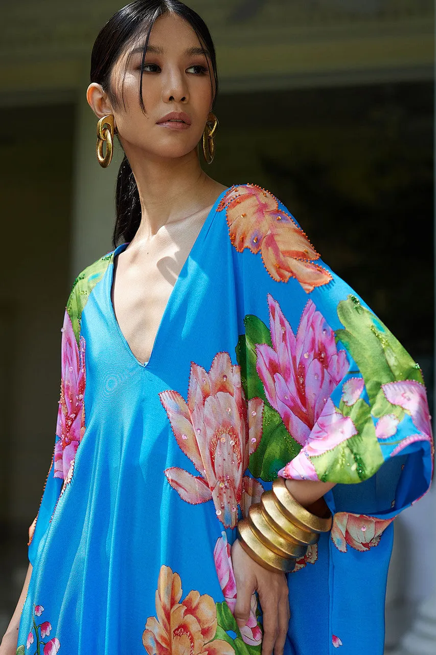 Hanabi Beaded Silk Caftan sold by Natori product image thumbnail 5