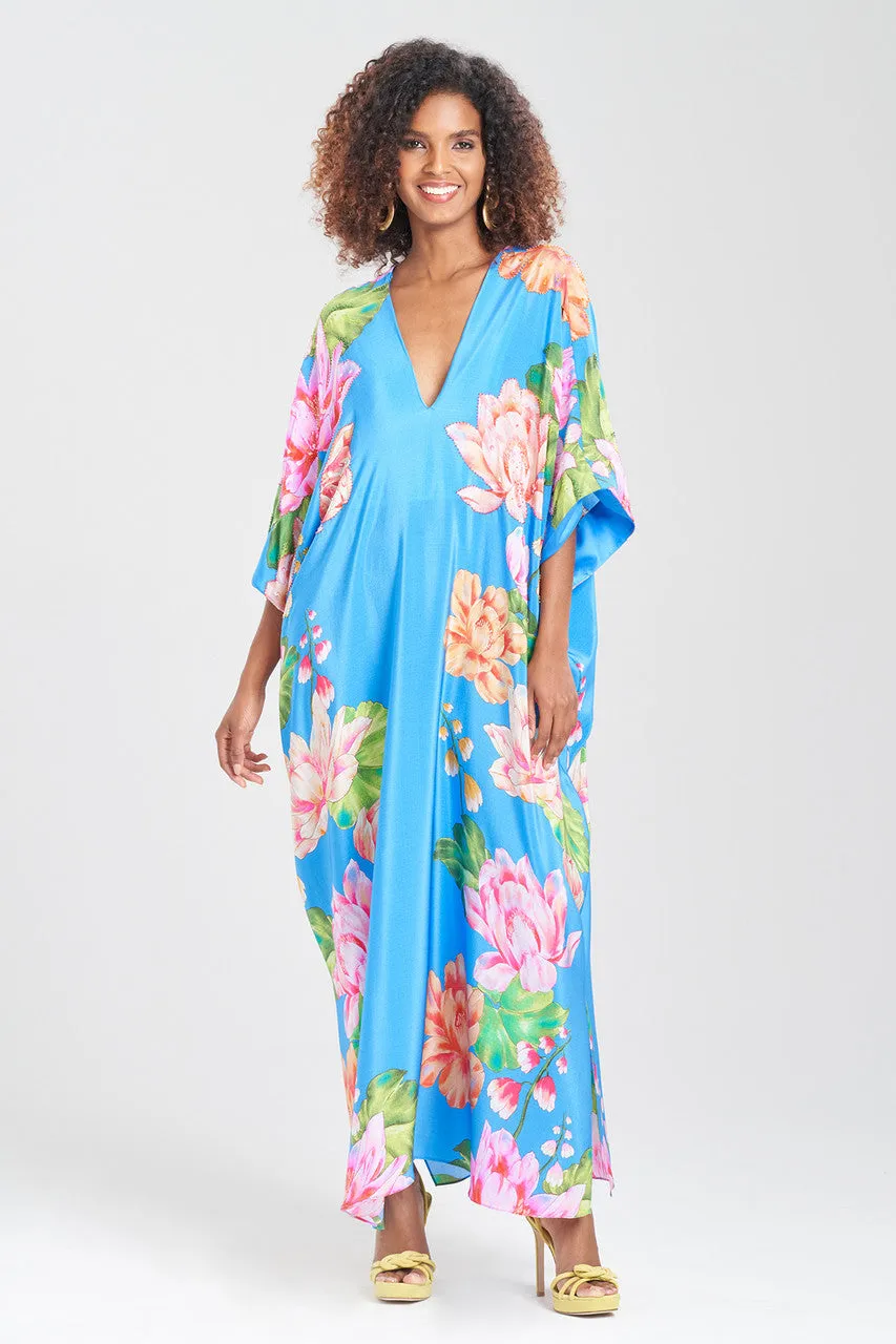 Hanabi Beaded Silk Caftan sold by Natori product image thumbnail 2