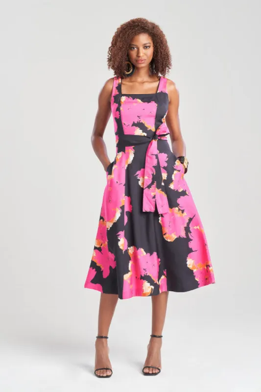 Taichou Cotton Silk Square Tank Midi Belted Dress sold by Natori