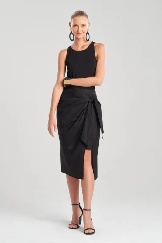 Cotton Poplin Wrap Skirt sold by Natori