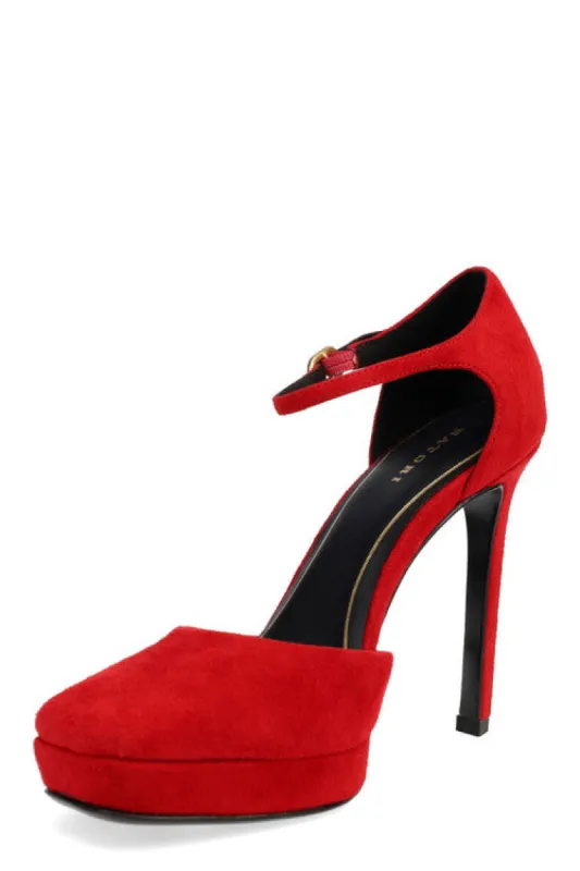 Sae Suede Square Toe Platform Pump sold by Natori