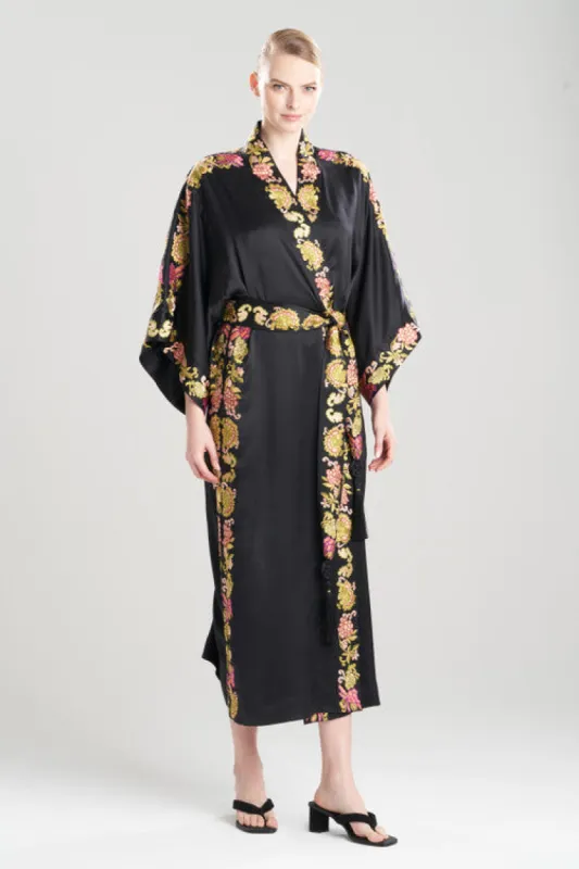 Couture Yasugi Embroidered Silk Robe sold by Natori