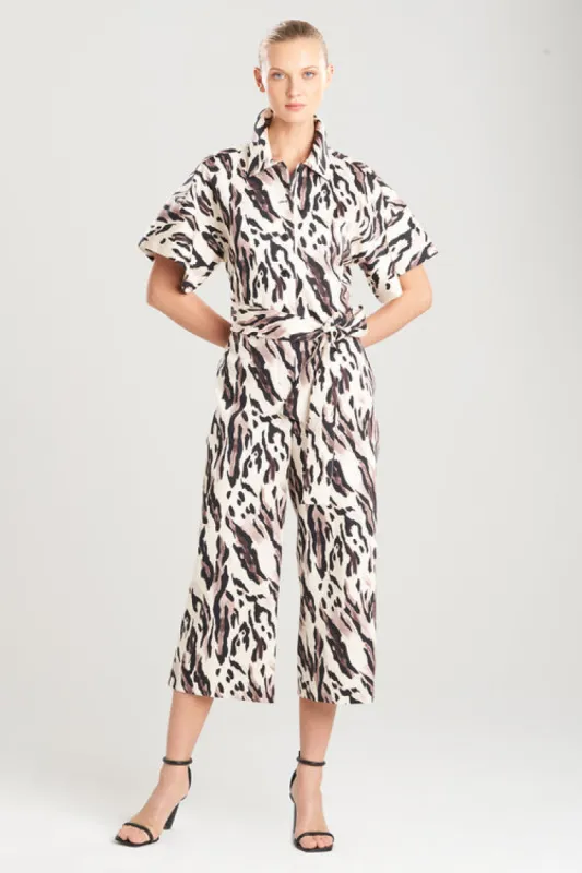 Lynx Cotton Sateen Tapered Jumpsuit sold by Natori