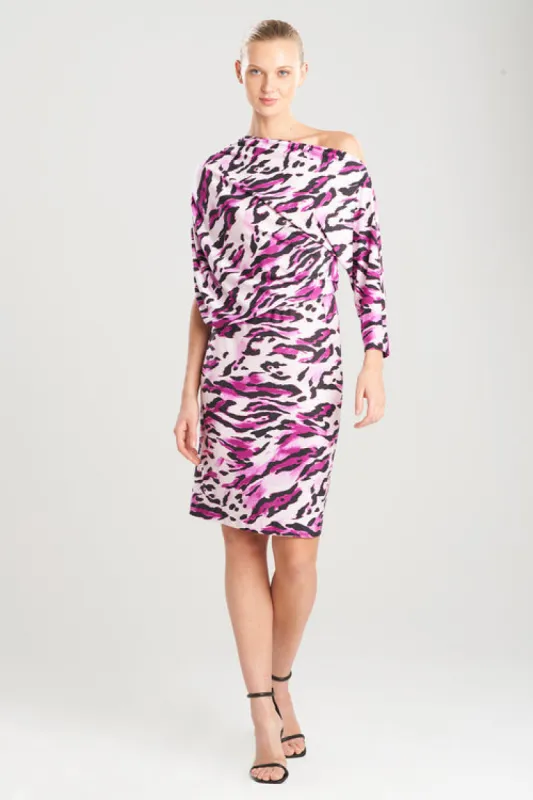 Lynx TENCEL™ Jersey Asymmetrical Drape Dress sold by Natori