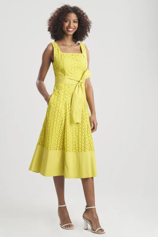 Cotton Eyelet Midi Tank Dress sold by Natori