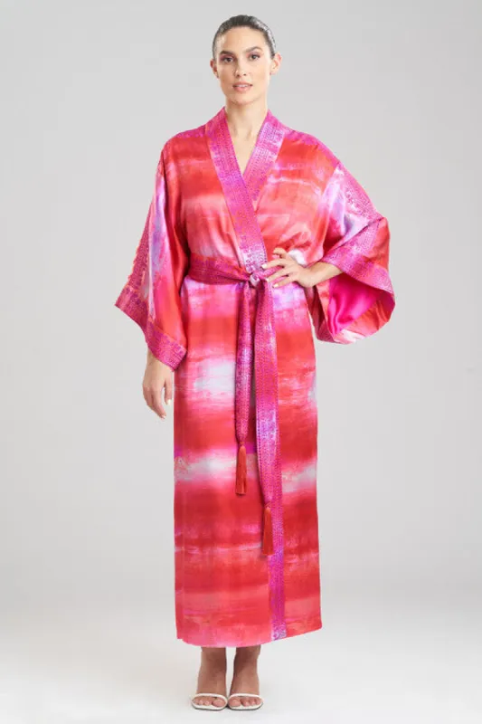 Yoriko Embroidery Silk Robe sold by Natori