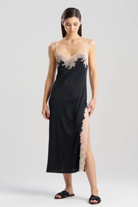 Enchant Lace Slit Gown sold by Natori