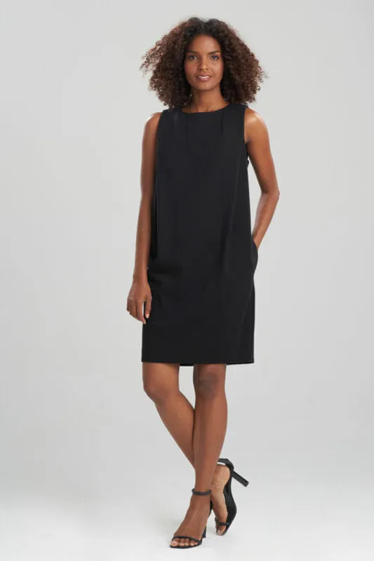 Light Weight Ponte Pleated Shift Dress sold by Natori