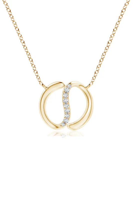 Shangri-La Yin-Yang 14K Gold and Diamond Chain Pendant Necklace sold by Natori