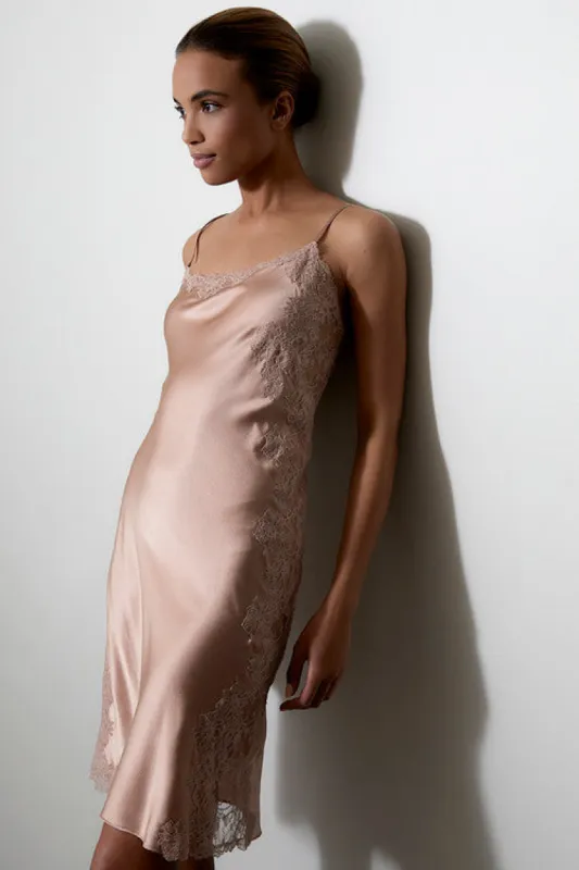 Sleek Silk Lace Chemise sold by Natori