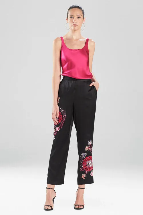 Kashmir Silk Embroidery Pants sold by Natori