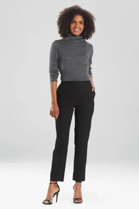 Stretch Cotton Twill Ankle Pants sold by Natori