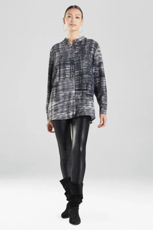 Paloma-Printed Cady Tunic Shirt sold by Natori