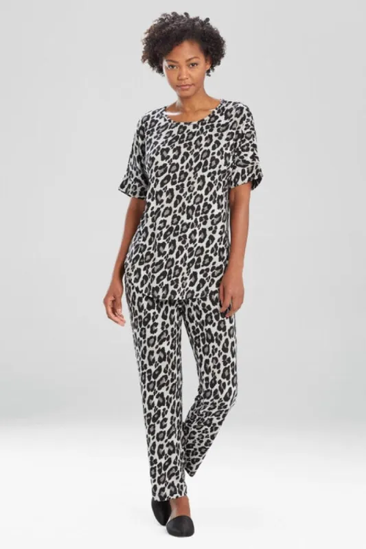 Ombre Leopard Short Sleeve Top sold by Natori