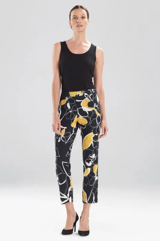 Ume Crepe Slim Pants sold by Natori