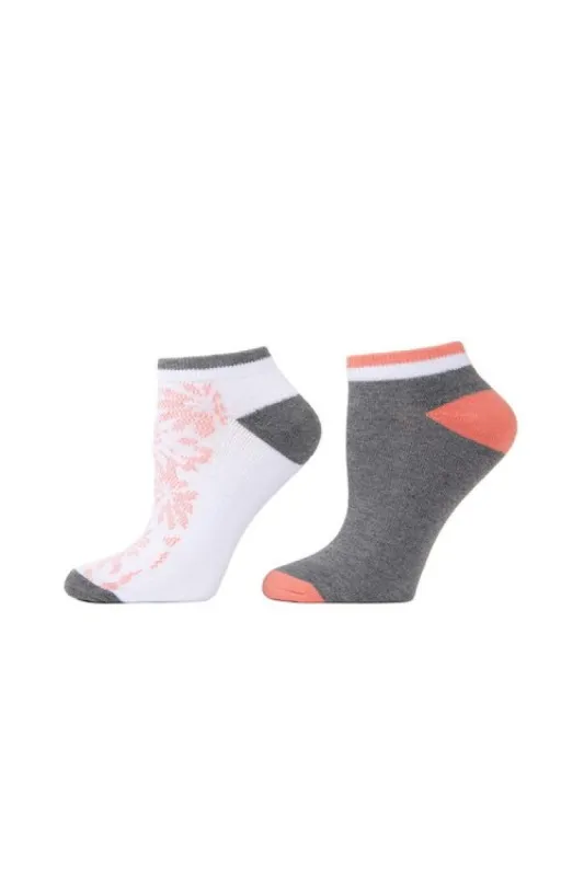 Abstract Floral Socks - 2 Pair Pack sold by Natori